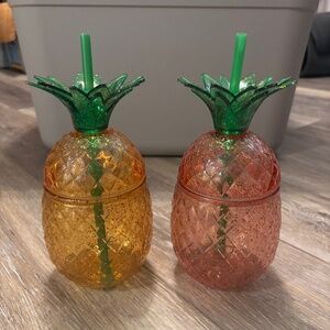 Two Pineapple Cups